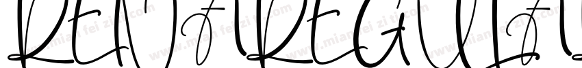 RENAREGULAR Regular字体转换